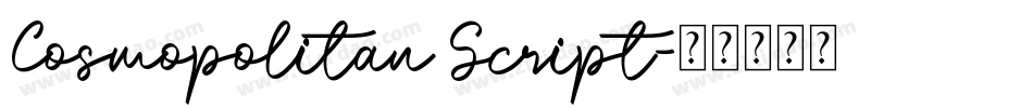 Cosmopolitan Script字体转换